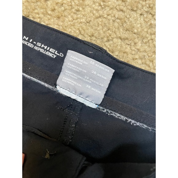 Women's Columbia Omni-Shield Dark Blue Hiking Pants Size 4 Regular Lightweight - Picture 8 of 9